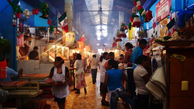 Mercado 20 de noviembre en oaxaca, méxico